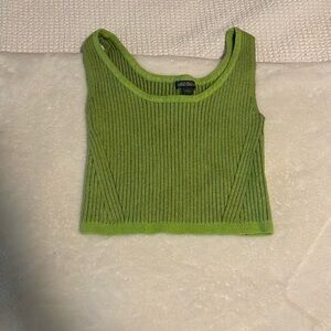 Sweater cropped tank